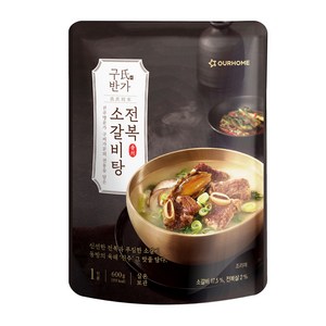 아워홈 구씨반가 전복 소갈비탕, 600g, 1개