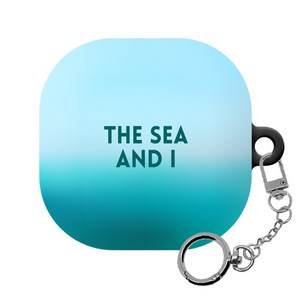 몬드몬드 포인트 소프트 갤럭시 버즈프로 버즈라이브 하드 케이스 + 키링, The sea and i, 1개