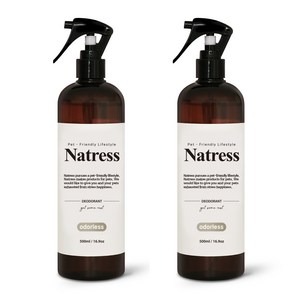 나트리스 강아지 살균 탈취제 무향, 500ml, 2개