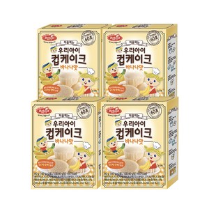 베베스트 처음먹는 우리아이 컵케이크 80g, 바나나맛, 4개