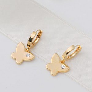 미니아트 여성용 14K gold pin 버터플라이 원터치링 B1364