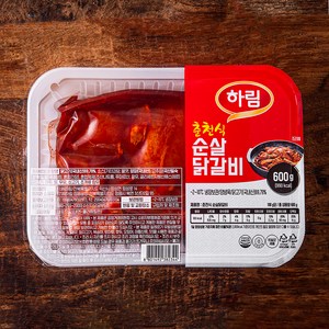 하림 춘천식 순살닭갈비, 600g, 1개