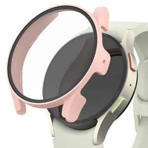 신지모루 9H 풀커버 일체형 SF코팅 스마트워치 케이스, 핑크 샌드