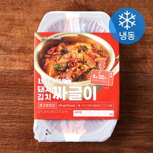 쿠캣 렌지 돼지김치 짜글이 1인분 (냉동), 200g, 1팩