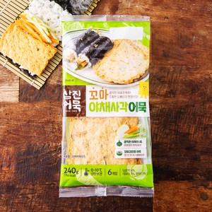 삼진어묵 꼬마 야채사각 어묵 6장, 240g, 1개