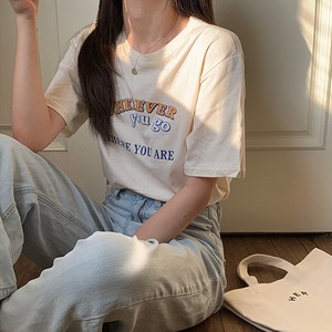 레몬소울 여성용 브롱 프린팅 반팔 티셔츠