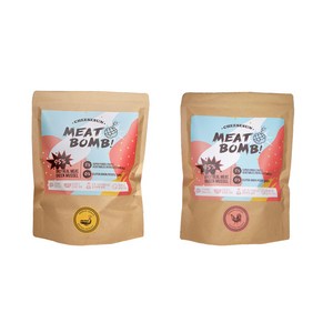 치즈썬 전연령 미트밤 강아지 사료 500g x 2종, 오리, 닭, 1kg, 1개