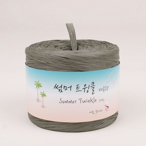 니트러브 썸머 트윙클 대용량 뜨개실 200g, 111 카키, 1개