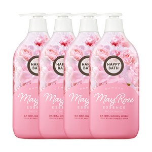 해피바스 로즈 에센스 바디워시, 900g, 4개