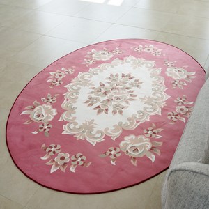 인룸 오발 바로크 플라워 러그