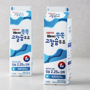 서울우유 뼈에 쏙쏙 고칼슘우유, 930ml, 2개