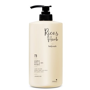 살림백서 라이스 앤 허브 바디워시 그린포레스트, 1000ml, 1개