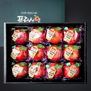 프레샤인 GAP 인증 껍질째 먹는 깨끗한 사과 선물세트, 1개, 3kg(11~12입)