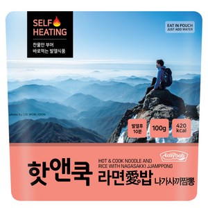 이지밥 핫앤쿡 라면애밥 나가사끼짬뽕, 100g, 1개