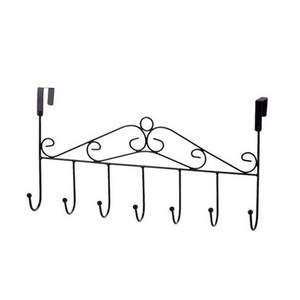 오브메종 문 도어 행거 7구, 블랙, 1개