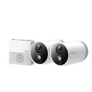 티피링크 스마트 무선 보안 충전형 카메라 시스템 + 카메라 2p 세트, Tapo C400S2