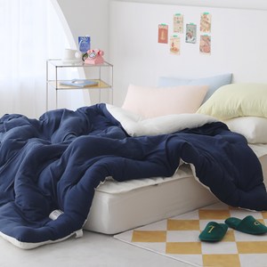 베이직톤 국내산 세미마이크로 크레용 사계절 옥수수솜 차렵이불