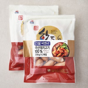 사조오양 한돈 그릴 비엔나, 230g, 2개입