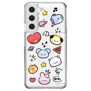 아이컬러즈 BT21 미니니 반투명 슬림카드 휴대폰 케이스