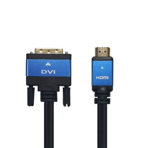 HDMI to DVI 블루 메탈 케이블 LS-HD2DVT, 1개, 10m