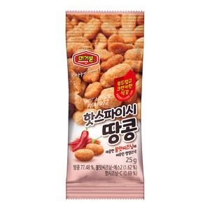 머거본 핫스파이시 땅콩, 25g, 1개