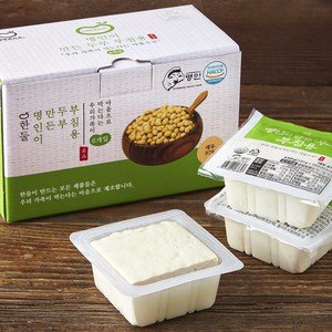 한둘 명인이 만든 두부 부침용 6개입, 720g, 1박스