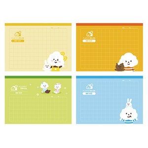 영아트 초등국어 플러피하우스가로노트 4권 혼합, 혼합색상, 1세트