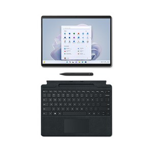 마이크로소프트 서피스 프로9 노트북 13 + 키보드 블랙 + 슬림펜 2, 플래티넘, 256GB, 코어i5, WIN11 Home, 8GB, VYW-00009