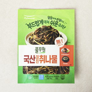 풀무원 국내산 데친 취나물, 1개, 430g(고형량 130g)