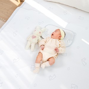 이몽 유아용 듀라론 냉감 방수 쿨매트, 토끼, 1개