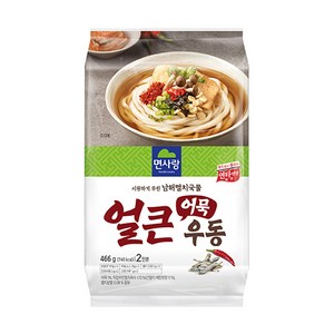 면사랑 얼큰어묵우동 2인분, 466g, 1개