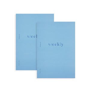 안테나샵 BETTER TOGETHER 6개월 만년형 위클리 플래너 A5 2p, Powder blue