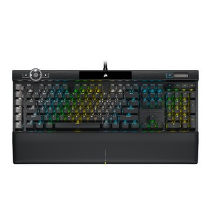 커세어 K100 RGB PBT 기계식 유선 일반형 키보드, CH-912A01A-KR2 RGP0094, 적축