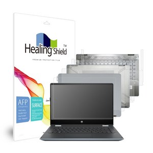 힐링쉴드 HP 파빌리온 X360 14-dh1150TU 올레포빅 고광택 보호필름 풀세트, 1세트