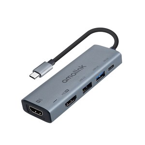 컴스 USB C to 듀얼 HDMI 컨버터 FW837, Gay, 1개