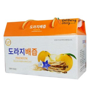 자연그대로 친환경 도라지배즙, 30개, 100ml