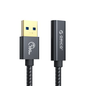 오리코 USB A to C타입 케이블 연장선 USB3.1 Gen2 10Gbps ACF31-03, 1개, 30cm