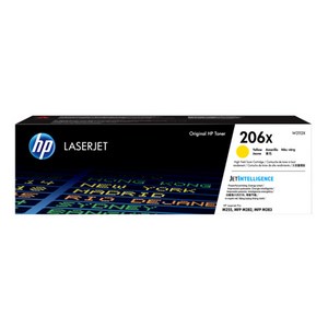 HP NO 206X W2112X 토너 M255 M282 M283, 노랑, 1개