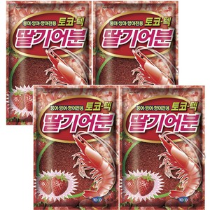 토코텍 딸기어분 떡밥, 420g, 4개