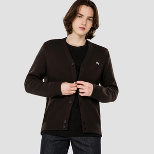 라코스테 남성용 방모 와이넥 가디건 AH250E-20C