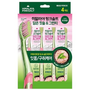 히말라야핑크솔트 담은 칫솔 그린티, 4개입, 1개