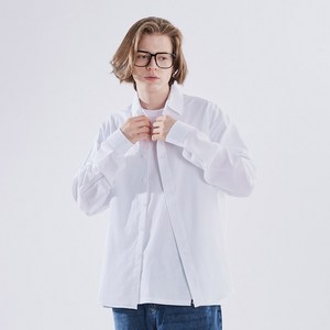 고스트리퍼블릭 남성용 베이직 오버핏 무지 긴팔 셔츠 GLS-702