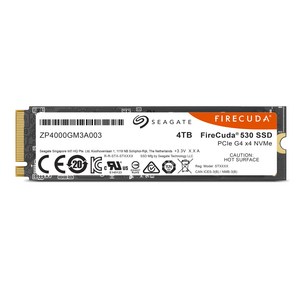 씨게이트 파이어쿠다 530 M.2 NVMe SSD, ZP4000GM3A013, 4TB