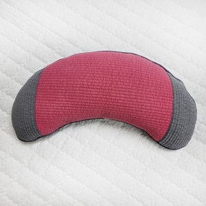 사랑예감 논슬립 반달 바이오칩 베개, 분홍색, 1개