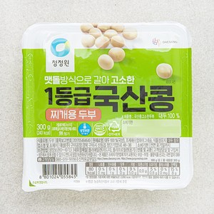 청정원 국산콩 고소한 두부 찌개용, 300g, 1개