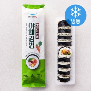 한우물 야채김밥 (냉동), 230g, 1개