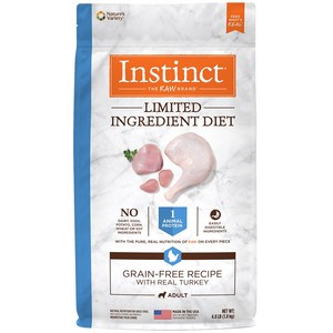 인스팅트 어덜트 네이처스버라이어티 LID 독 키블 강아지 건식사료, 칠면조, 1kg, 1개