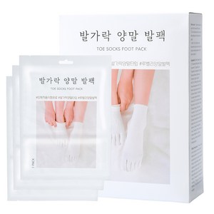 루벨리 발가락 양말 발팩 40g, 1개, 3개입