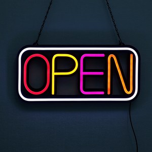 21세기트랜드 LED 네온사인 OPEN 간판, 컬러