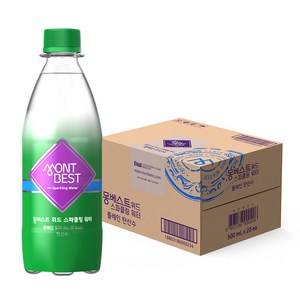 몽베스트 탄산수 플레인, 500ml, 20개